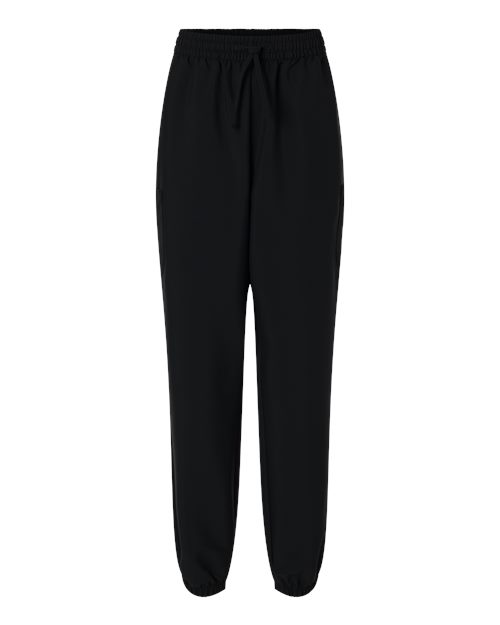 Hanes Women's Scrub Joggers in Black, front view