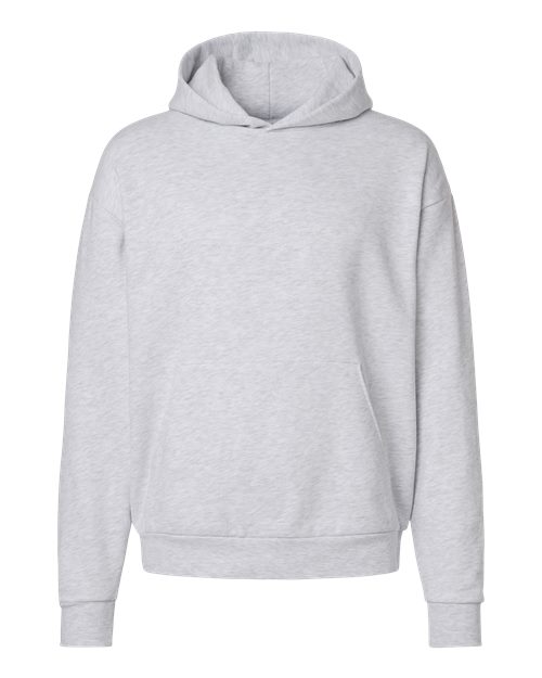 Independent Trading Co. Unisex Avenue Midweight Hooded Sweatshirt in Ash Heather, front view