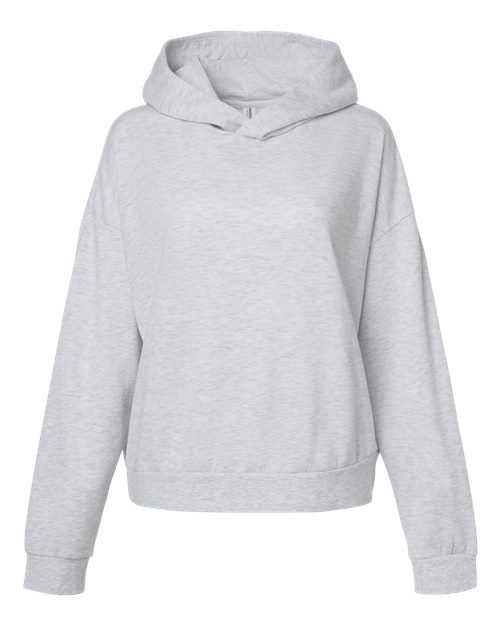 Independent Trading Co. Women's California Wave Wash Sunday Hooded Sweatshirt in Ash Heather, front view