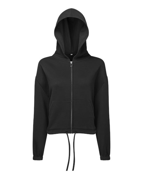 TriDri Women's Maria Full-Zip Hooded Sweatshirt in Black