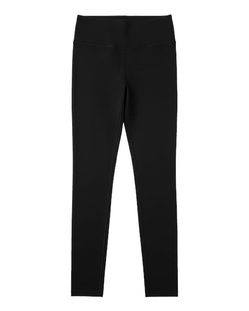 Boxercraft Youth Zen Leggings in Black, front view