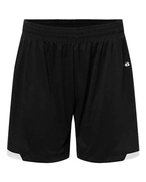 Badger Men's On The Rise Shorts in Black/White