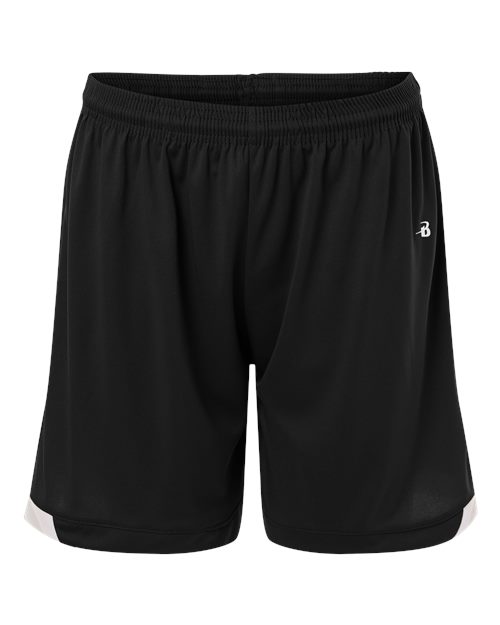 Badger Women's On The Rise Shorts in Black/White