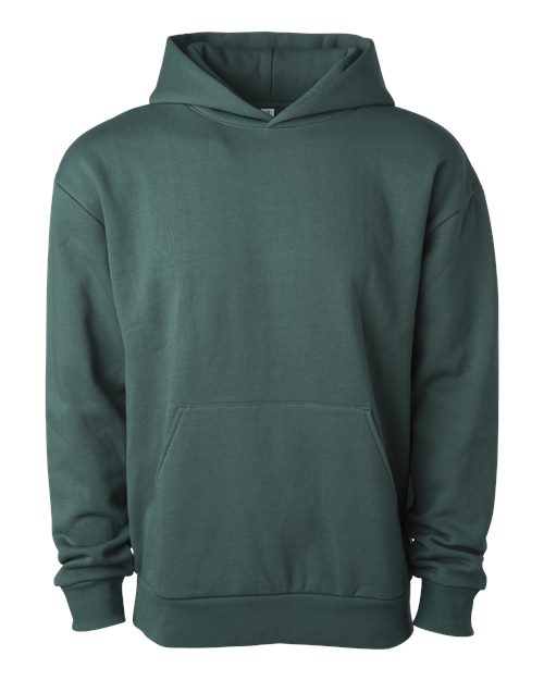 Independent Trading Co. Unisex Boulevard Heavyweight Hooded Sweatshirt in Alpine Green