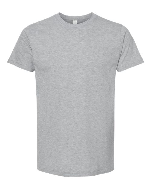 M&O ACE Cotton Tee in Athletic Grey, front view