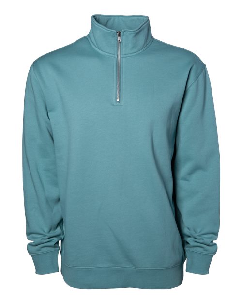 Independent Trading Co. Unisex Midweight Quarter-Zip Pullover in Agave