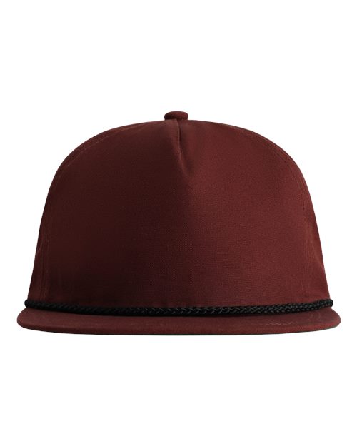 Imperial The Original Rope Five-Panel Cap in Black Cherry/Black