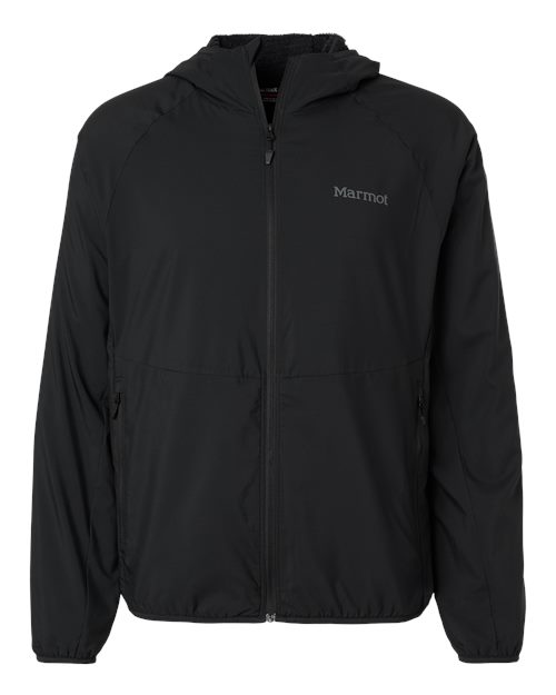 Marmot Men's Aerothermal Soft Shell Hooded Jacket in Black