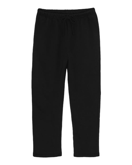 Lane Seven Unisex Straight Leg Sweatpants in Black, front view