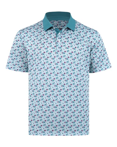Swannies Men's Mike V Polo in Seafoam