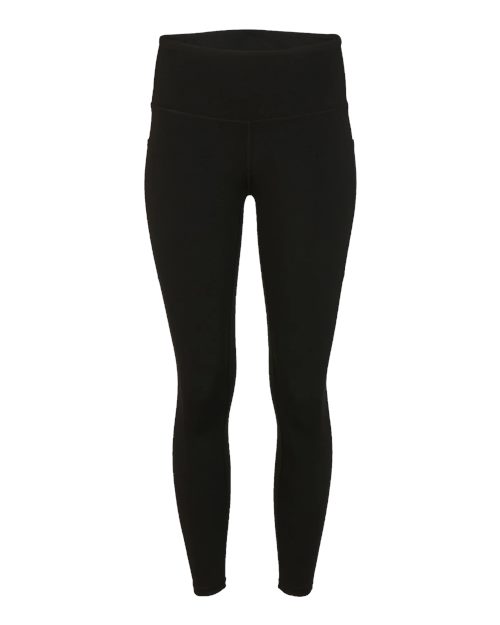 Boxercraft Women's Zen Sport Leggings in Black, front view
