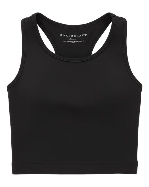 Boxercraft Youth Zen Tank Top in Black, front view