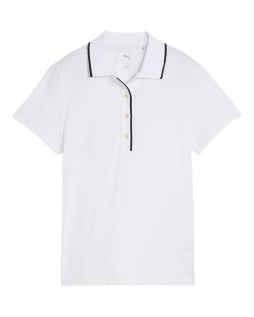 Puma Golf Women's Cloudspun Bridges Polo in White Glow