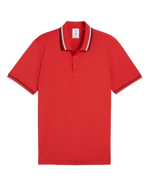 Puma Golf Men's Puma X Volition Polo in Candy Apple, front view
