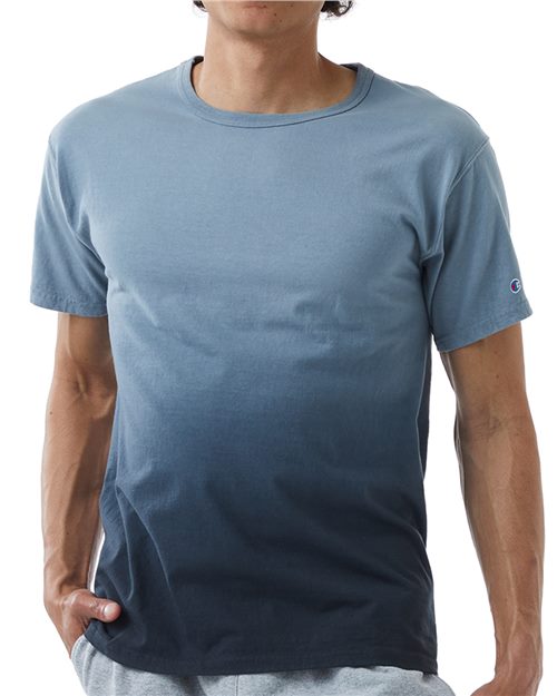 Champion Dip Dye T-Shirt in Army Ombre