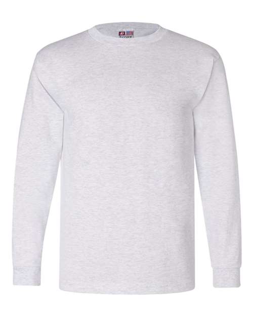 Bayside Unisex USA-Made Long Sleeve T-Shirt in Ash