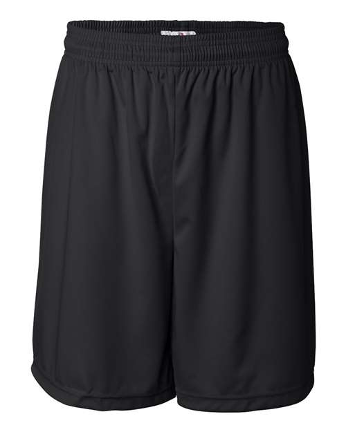 Badger Men’s B-Core 7″ Shorts in Black, front view