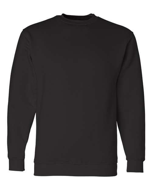 Bayside Unisex USA-Made Crewneck Sweatshirt in Black