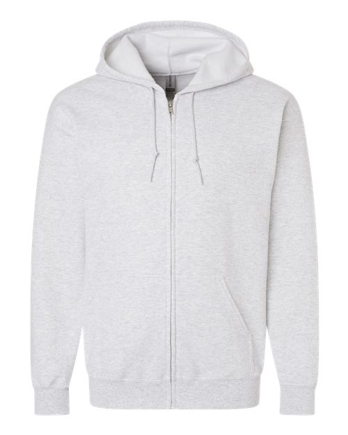 Gildan Unisex Heavy Blend™ Full-Zip Hooded Sweatshirt in Ash