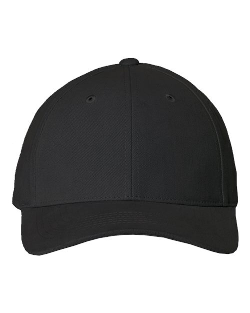 Valucap Heavy Brushed Twill Structured Cap in Black