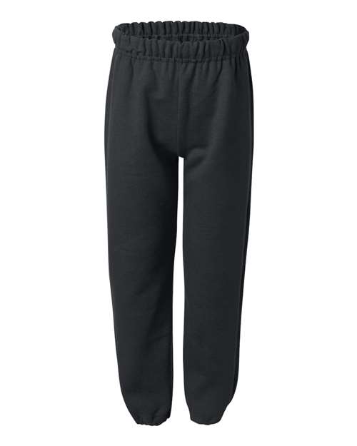 Gildan Youth Heavy Blend™ Sweatpants in Black, front view