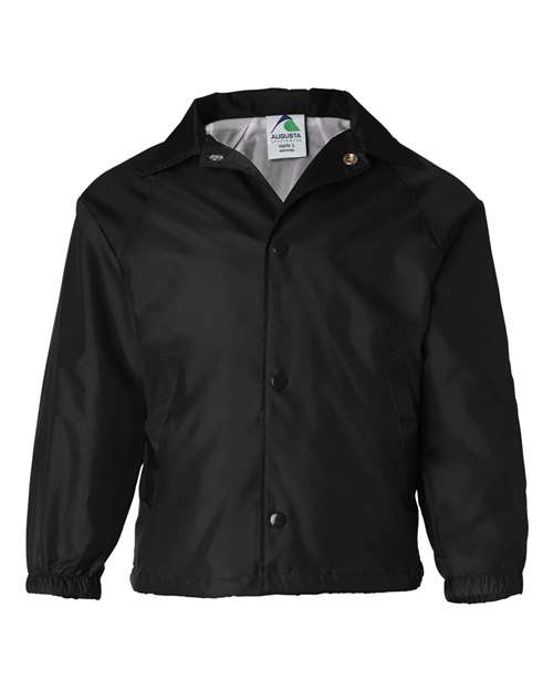 Augusta Sportswear Youth Coach's Jacket in Black