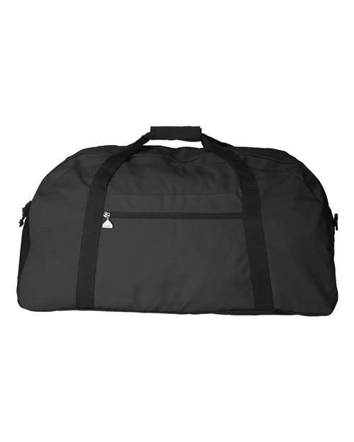 Augusta Sportswear Large Ripstop Duffel Bag in Black/Black