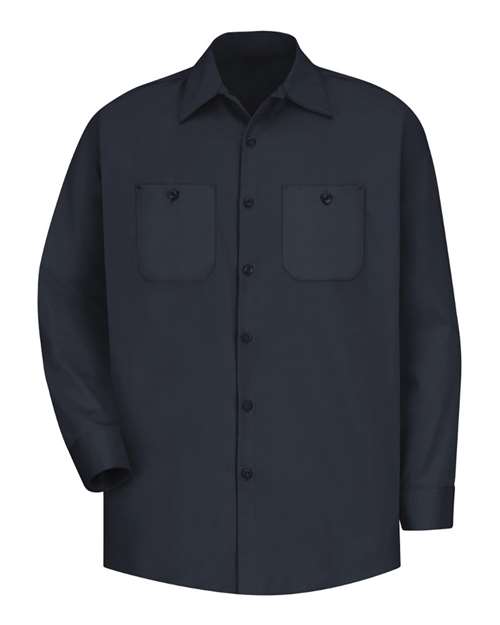 Red Kap Men's Cotton Uniform Shirt in Dark Navy