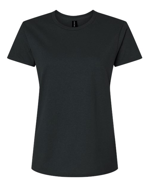 Gildan Women's Ultra Cotton® T-Shirt in Black, front view
