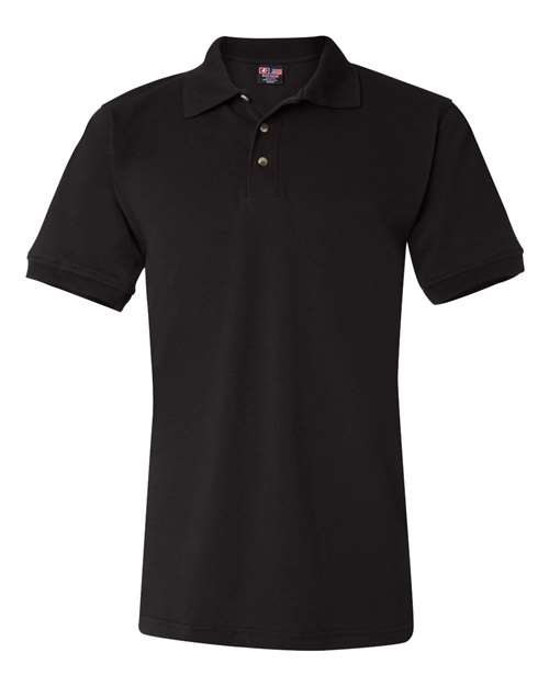 Bayside Polo in Black, front view