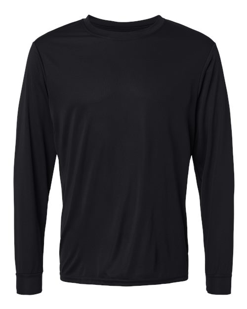 Augusta Sportswear Unisex Nexgen Performance Long Sleeve T-Shirt in Black, front view