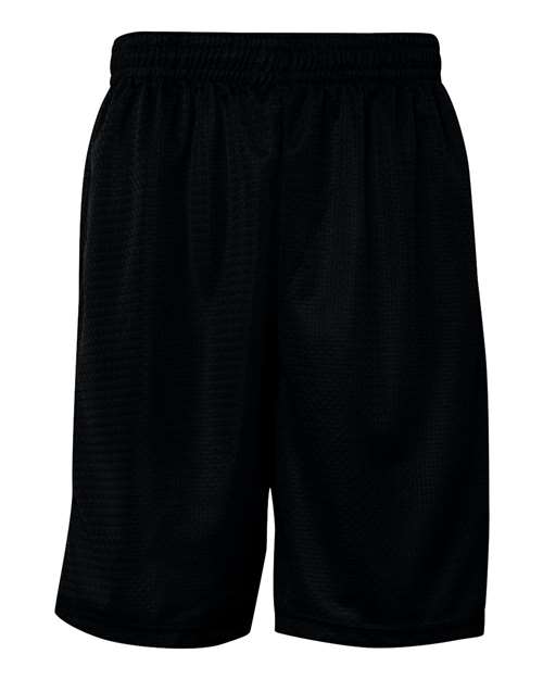 Badger Men's Pro Mesh 9" Shorts with Pockets in Black