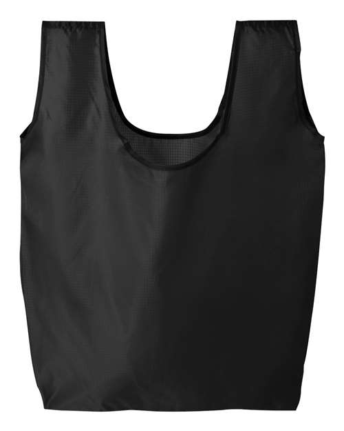 Liberty Bags Reusable Shopping Tote Bag in Black, front view