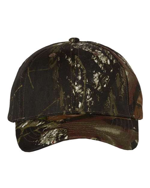 Kati Licensed Camo Hook-and-Loop Cap in Mossy Oak BreakUp, front view