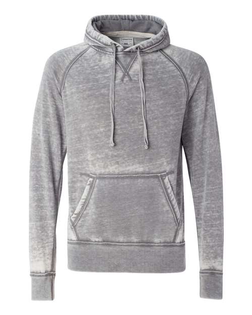 J. America Men's Vintage Zen Fleece Hooded Sweatshirt in Cement, front view