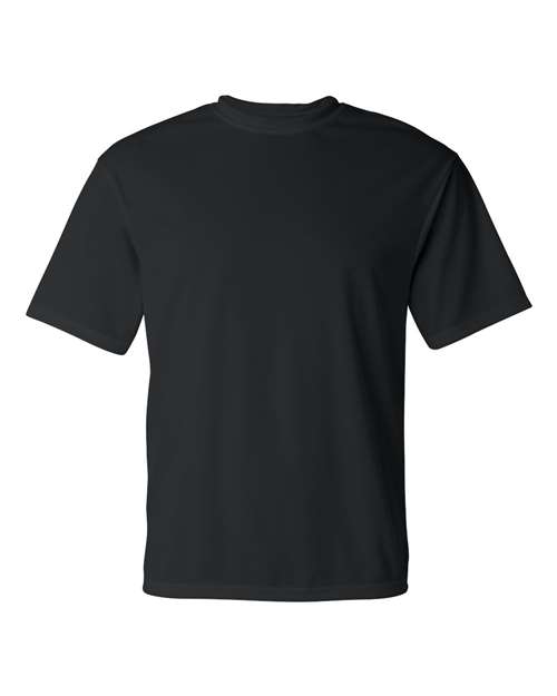 C2 Sport Performance Tee in Black, front view