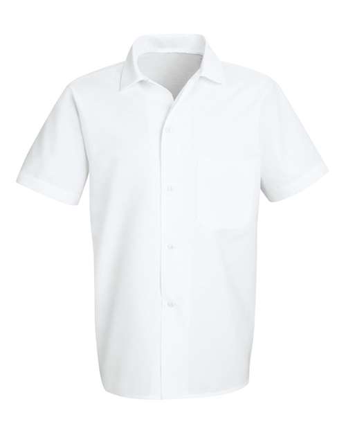 Chef Designs Button-Front Cook Shirt in White