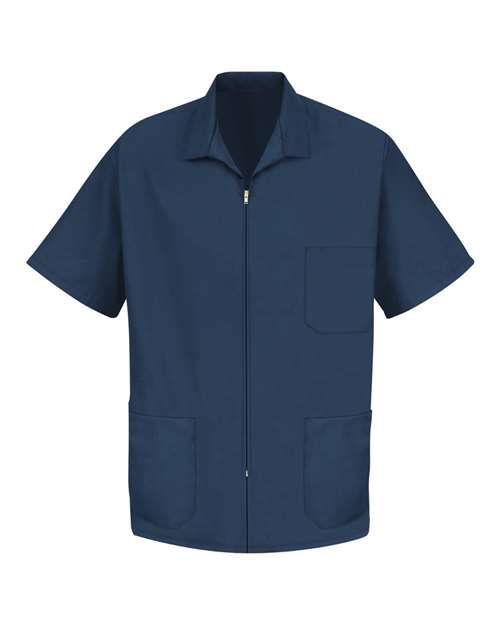 Red Kap Unisex Zip-Front Smock in Navy