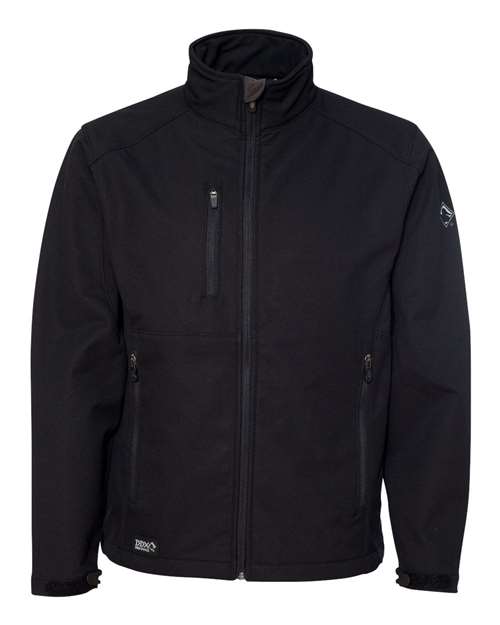 DRI DUCK Men's Acceleration Waterproof Soft Shell Jacket in Black, front view