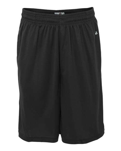 Badger Men's B-Core 10" Shorts with Pockets in Black