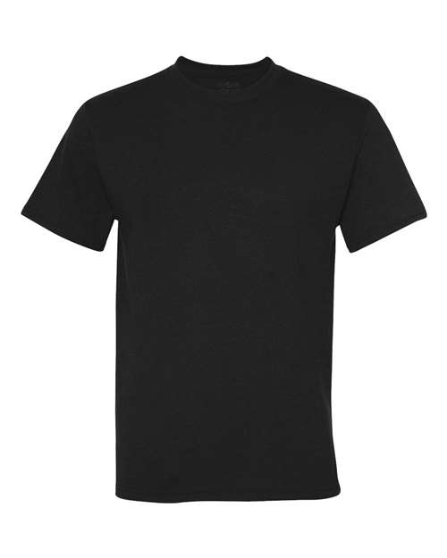 JERZEES Dri-Power® T-Shirt in Black, front view