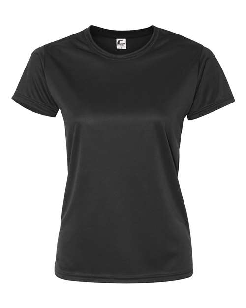 C2 Sport Women’s Performance T-Shirt in Black, front view