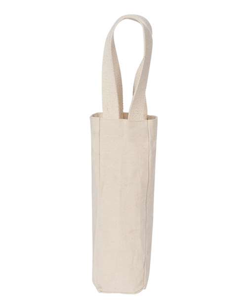 Liberty Bags Single Bottle Wine Tote in Natural