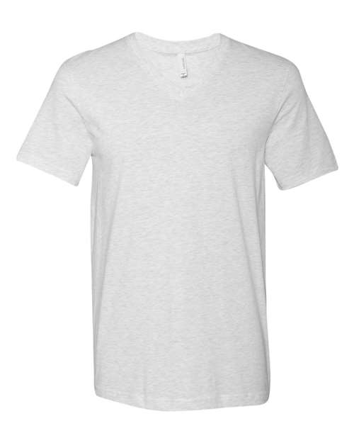 BELLA + CANVAS Unisex Jersey V-Neck Tee in Ash