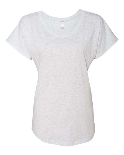 Next Level Women’s Triblend Dolman T-Shirt in Heather/White