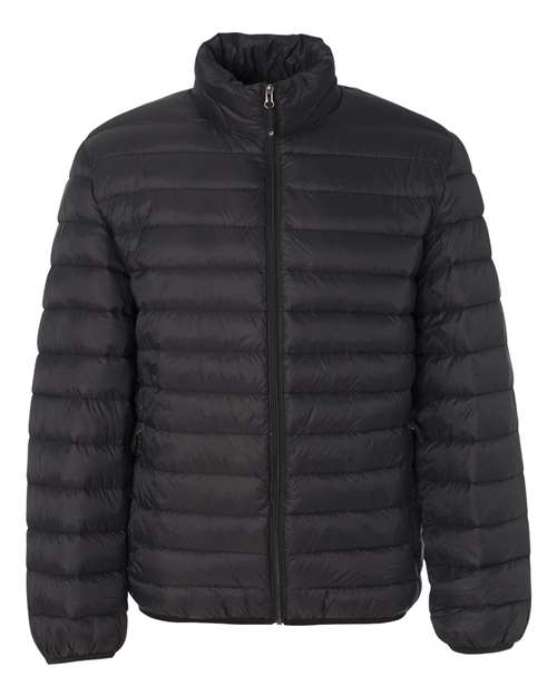 Weatherproof Men's 32 Degrees Packable Down Jacket in Black, front view