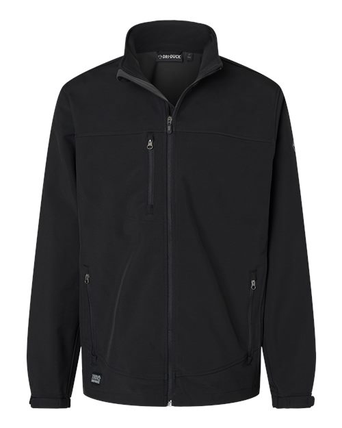 DRI DUCK Men's Tall Motion Soft Shell Jacket in Black, front view