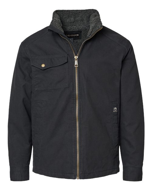 DRI DUCK Men's Endeavor Canyon Cloth™ Canvas Jacket with Sherpa Lining in Black