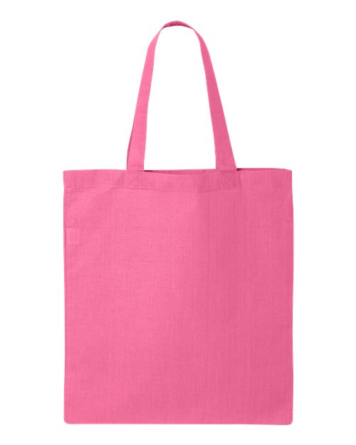 Q-Tees Economical Tote in Azalea, front view