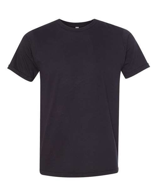 Bayside Unisex USA-Made Fine Jersey T-Shirt in Black